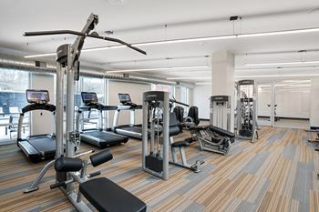 Fitness center and yoga room